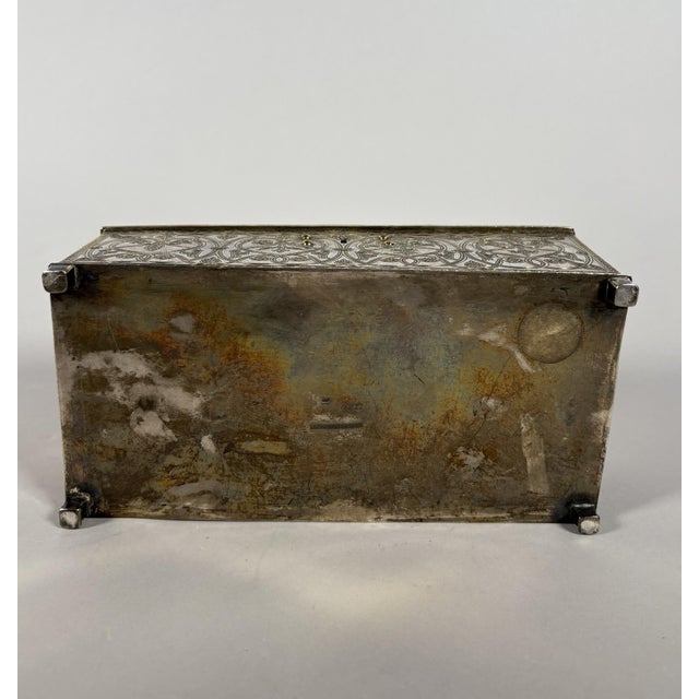 Silver Antique Silver 950 Box, 1800s For Sale - Image 8 of 9
