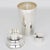 Art Deco Silver Plate Cocktail Shaker and Six Barware Glasses For Sale In Atlanta - Image 6 of 14