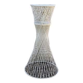 1970s Russell Woodard Fiberglass Pedestal Plant Stand For Sale