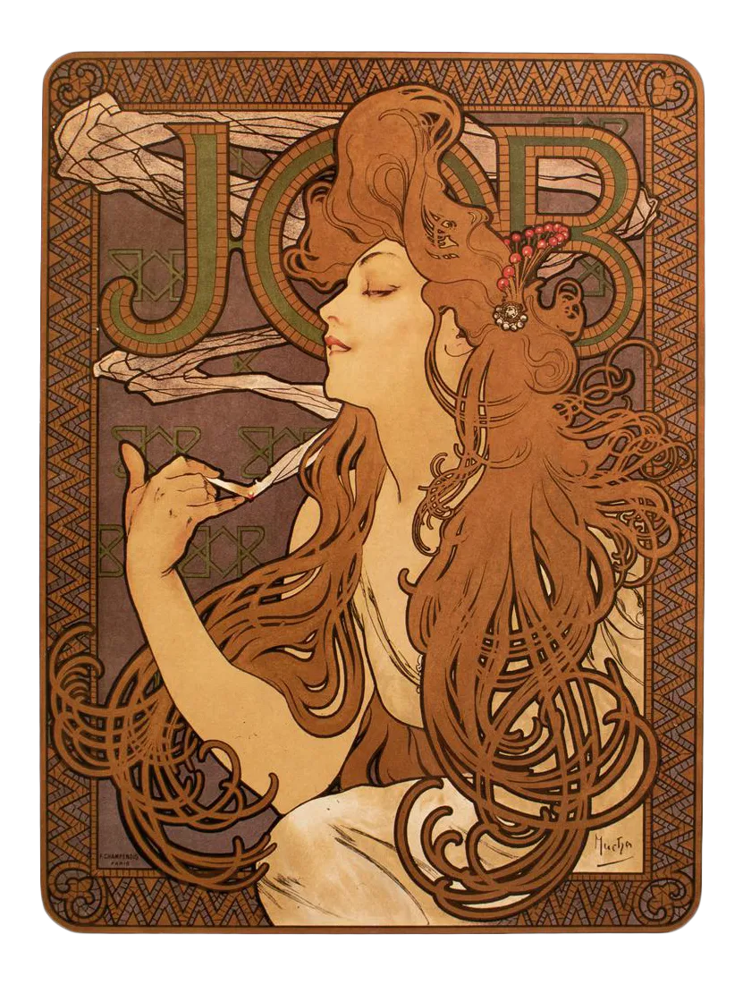 alphonse mucha job cigarettes 1898 1993 After Alphonse Mucha Large Poster for 