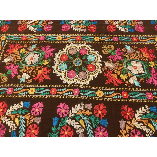 Vintage Colorful Wall Decor Textile Art For Sale - Image 4 of 8