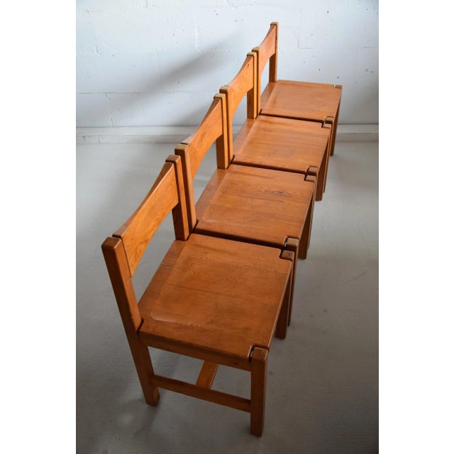 Mid-Century Modern Pine Dining Chairs by Ilmari Tapiovaara for Laukaan Pu, Set of 4 For Sale - Image 6 of 13