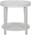 Contemporary Imperial Side Table in White Wash For Sale - Image 3 of 5