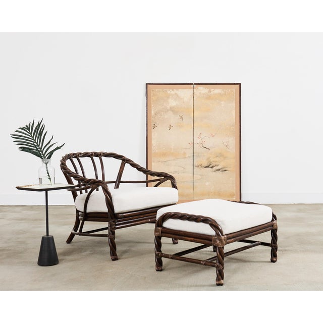 Weathered Japanese late 18th century Edo period two-panel byobu screen depicting a meandering stream with sparrows in...