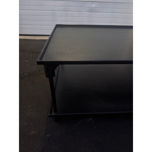 1990s Iron Coffee Table From Restoration Hardware’s Retired Collection For Sale - Image 5 of 5