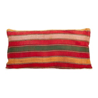 Sayla Striped Mashru Lumbar Pillow For Sale