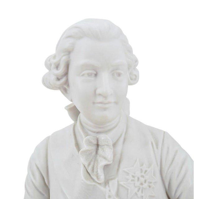 Early 20th Century Early 20th Century Pair of KPM Porcelain Busts of King and Queen Signed P. Frank For Sale - Image 5 of 9