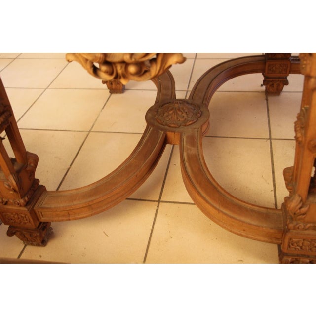 Console Table in Carved Wood For Sale - Image 14 of 18
