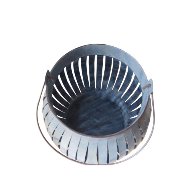 Industrial Modern Asia Galvanized Iron Lantern For Sale - Image 3 of 6