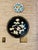 Black Chinoiserie Round Wall Art/Plaques With Mother of Pearl Inlay- A Pair For Sale - Image 12 of 12