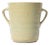 Monmouth Western Stoneware Ribbed Double Handle Vase For Sale