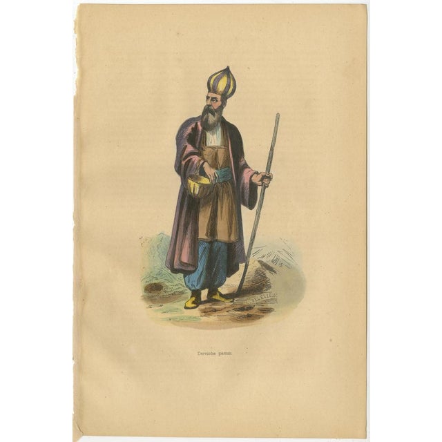 Middle Eastern Cultural Figures, 1844, Paper, Set of 3 For Sale - Image 3 of 6