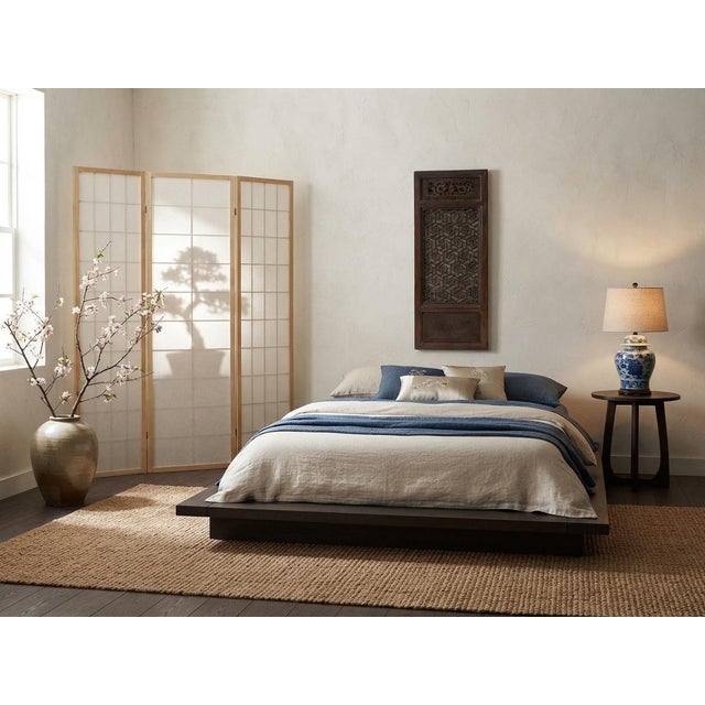 Vintage Dark Brown Geometric Lattice Rectangular Wood Panel For Sale In San Francisco - Image 6 of 9