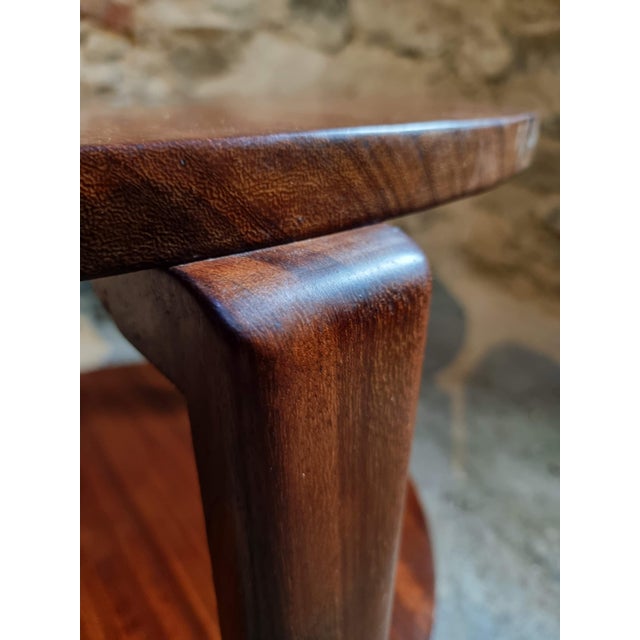 Mid-Century French Coffee Table in Hardwood, 1950s For Sale - Image 11 of 15