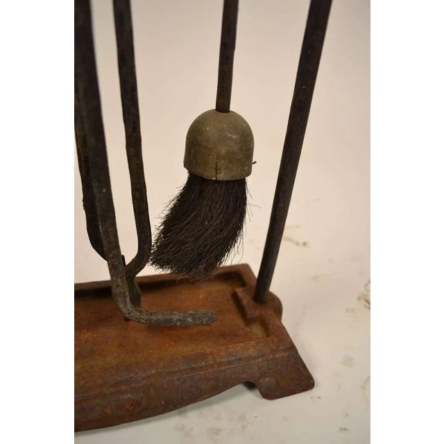 Five Piece Arts & Crafts Fireplace Tool Set For Sale - Image 4 of 9