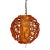 Mid 20th Century Mid-Century Spaghetti Swag Pendant Fixture in Orange For Sale
