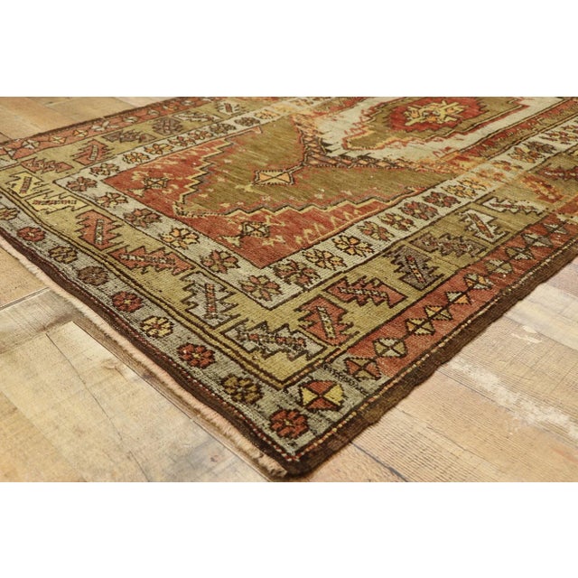 Vintage Turkish Oushak Rug - 03'07 X 06'08 For Sale In Dallas - Image 6 of 8