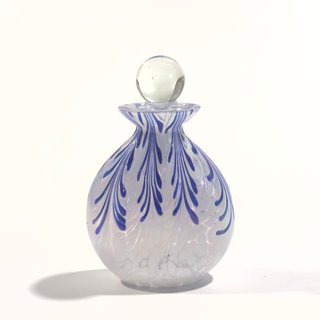 Lavender Lilac & Lapis Eclectic Glass Bottle Curation - Group of 10 For Sale - Image 16 of 17