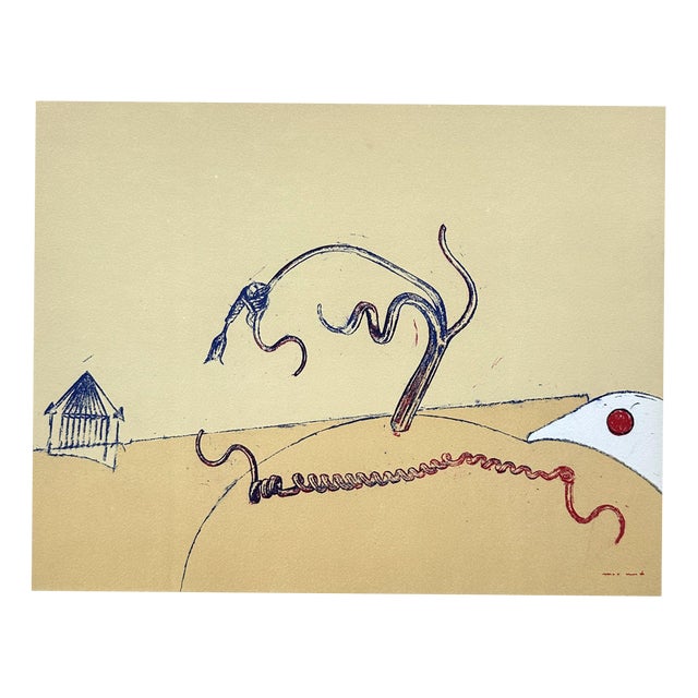 Max Ernst, Surrealist Landscape, 1973, Original Lithograph For Sale