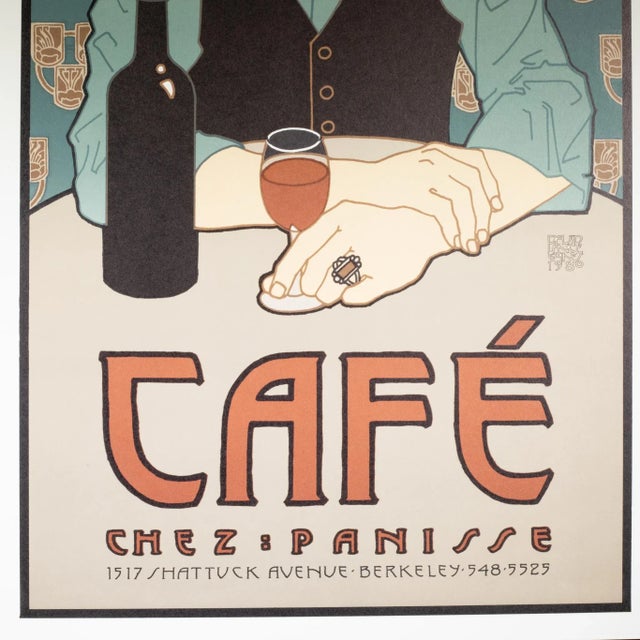 Arts & Crafts David Lance Goines for Chez Panisse Poster 1980-4 Available For Sale - Image 3 of 4