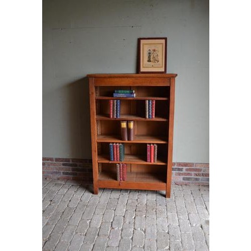 Antique Open Oak Bookcase, 1800s For Sale - Image 10 of 10