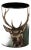Scottish Stag Green Tapestry Waste Bin With Scottish Tartan For Sale