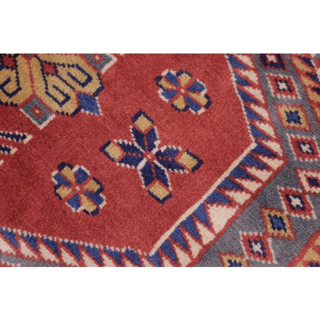 Boho Chic Shirwan Beige/Blue Wool Rug - 5'3''x7'3'' For Sale In New York - Image 6 of 10