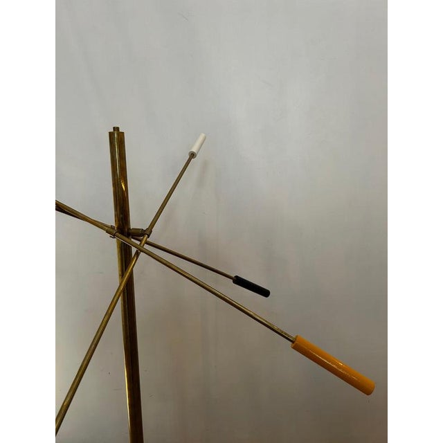 Mid-Century Modern Italian Adjustable Metal Floor Lamp, 1970s For Sale - Image 3 of 7