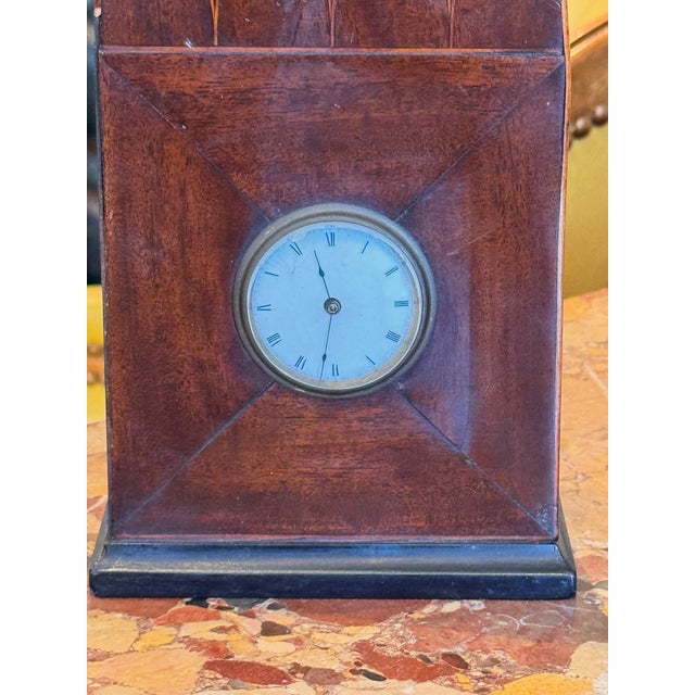 Wood 19th Century Gothic Mantel Clock For Sale - Image 7 of 8