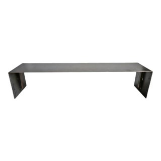 Modern Industrial Steel Waterfall Bench For Sale