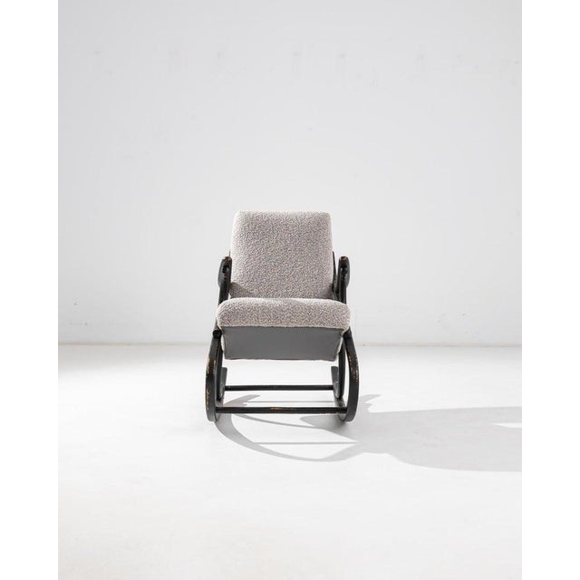 1960s Upholstered Bentwood Rocking Chair by TON For Sale - Image 9 of 13