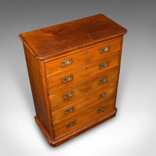 Wood Antique Gentleman's Sporran Chest, Scottish, Sock Drawers, Victorian, Circa 1850 For Sale - Image 7 of 11