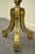 Antique French Louis XVI XV Carved Giltwood Green & Gold Oval Fireplace Screen For Sale - Image 10 of 10