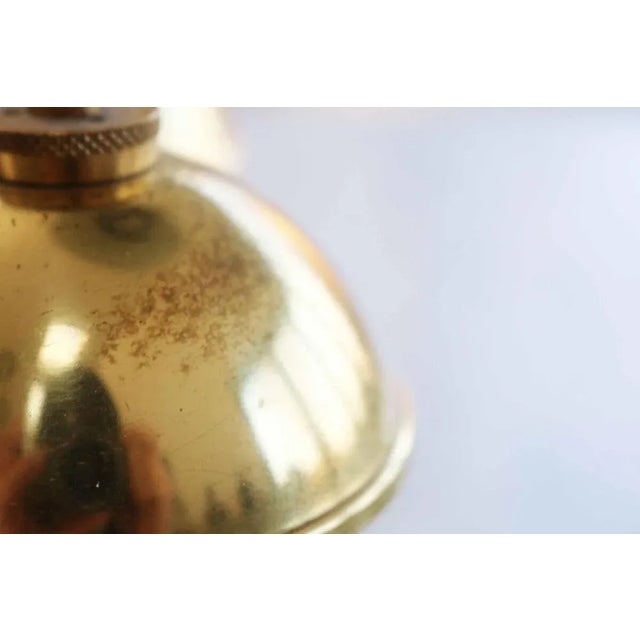 Metal Mid-Century Modern Brass Oil Lamps from Hejl, Denmark, Set of 4 For Sale - Image 7 of 9
