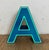 Vintage Blue Plastic Illuminated Letter A, 1970s For Sale - Image 14 of 15