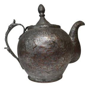 Vintage Islamic Copper Teapot Bukhara, 1930s