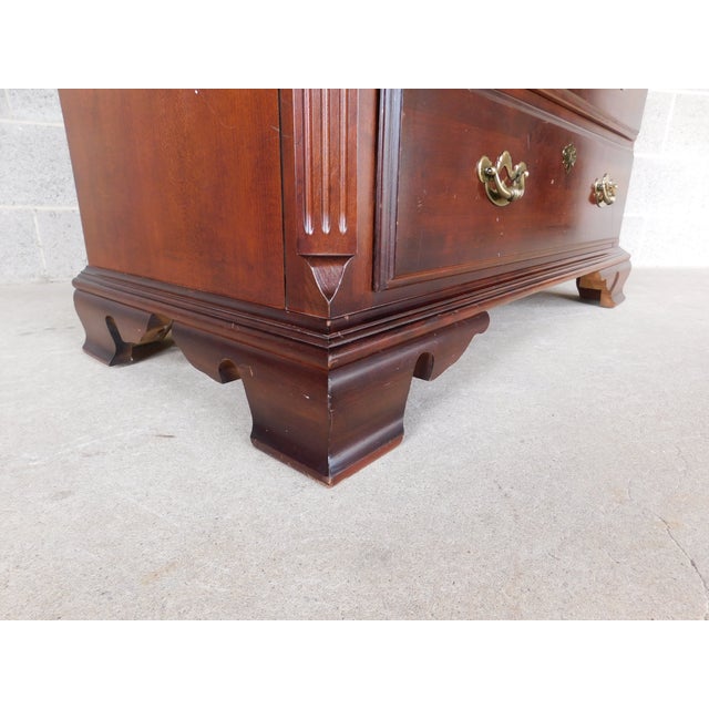 Thomasville Cherry Collection Chest on Chest 41.5"w For Sale - Image 9 of 14