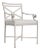 Brown Jordan Venetian Arm Chair, Dove frame with Fusion Dove fabric For Sale