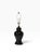 Hollywood Regency 1970s Asian Modern Ginger Jar Form Ceramic Black Table Lamp For Sale - Image 3 of 8