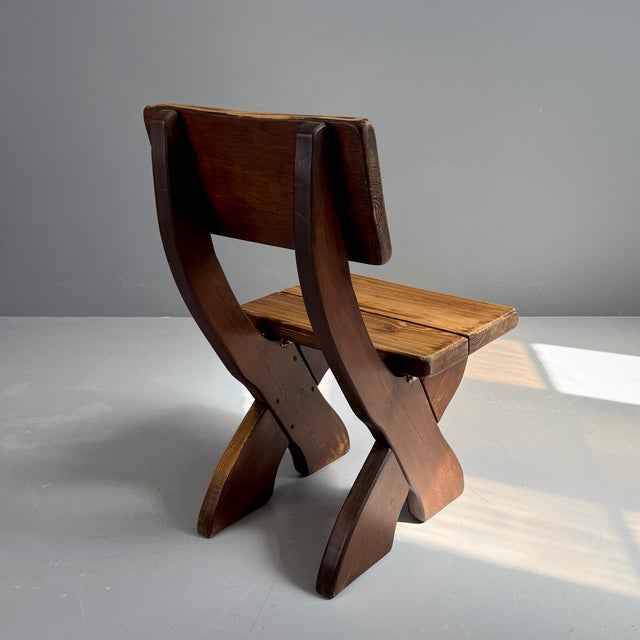 1960s Vintage Wooden Chairs, 1960s, Set of 2 For Sale - Image 5 of 13