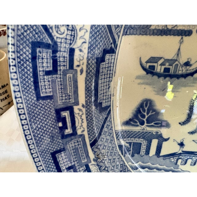 Late 19th Century English Transfer Ware Platter For Sale - Image 9 of 12