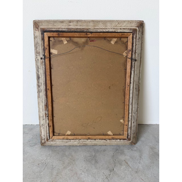 1970’s A. Blanchaze Ballet Dancer Woman Oil on Board Painting, Rustic Wood Framed For Sale - Image 12 of 12