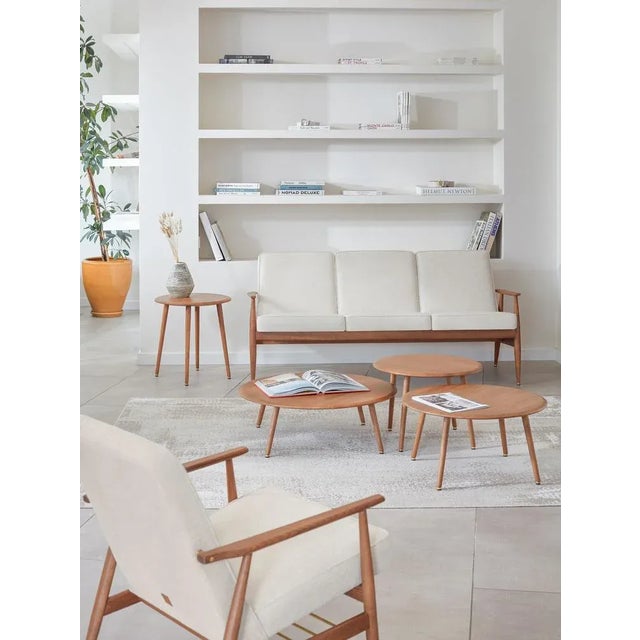 Fox Lounge Chair Marble White Dark Wood, 2023 For Sale - Image 3 of 5