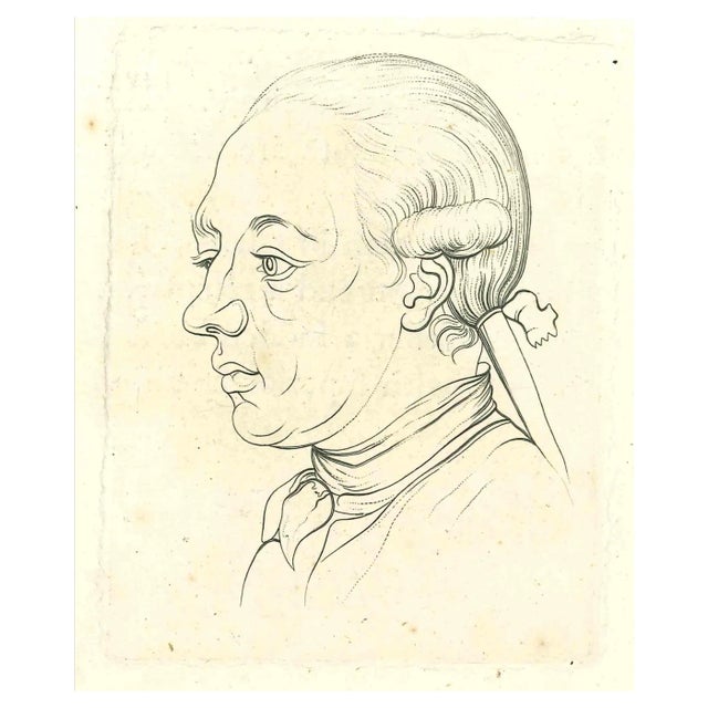 Thomas Holloway, Portrait, Original Etching, 1810 For Sale