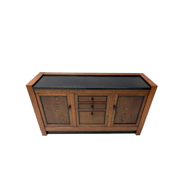 Art Deco Dutch Oak Credenza by J.A. Muntendam, 1920s For Sale - Image 11 of 11