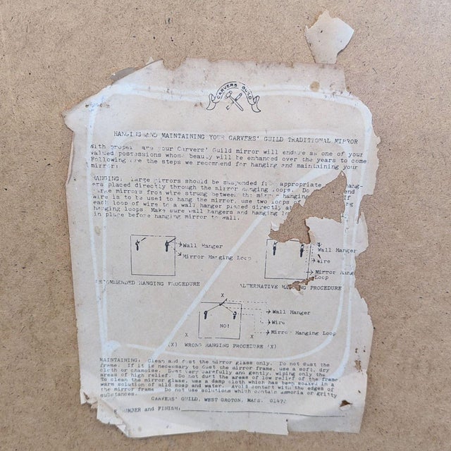 Carvers' Guild Neo Classical Regency Trumeau Mirror For Sale In San Francisco - Image 6 of 6