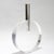 Mid 20th Century Signed Gabriella Crespi Modernist Lucite & Stainless Steel (Moon Flask) Vase For Sale - Image 5 of 11