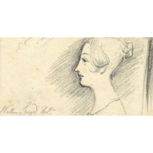 Walter Sneyd, Sheet of Caricature Portraits, Early 19th Century, Graphite Drawing For Sale - Image 3 of 5