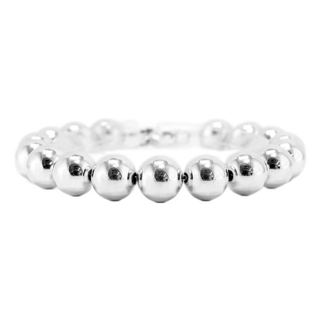 Tiffany & Co. Tiffany Hardwear 925 Ball Bracelet in Silver, 10 MM Bead Bracelet For Sale
