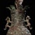 Late 20th Century Vintage Archaic Bronze Vase With Crane Finial & Beast Handles – Hu Form Vessel For Sale - Image 5 of 9